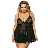 Comeonlover Sexy Clothes Erotic Underwear Women Baby doll Sexy Lingerie Hot Transparent Plus Size 6XL Lace Lingerie Sleepwear