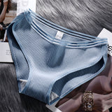 Famous Brand Women's Cotton Panties Female Lace Edge Breathable Briefs Sexy Underwear Women Cotton Crotch Lingerie Intimates