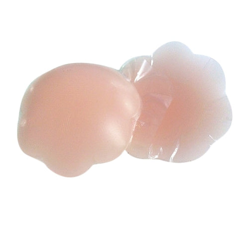 Cool Reusable Self-Adhesive Silicone Breast Nipple Cover Bra Pasties Natural Color