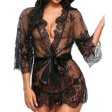 Women Sexy Lingerie Babydoll Sleepwear Underwear Hot Lace Open Bra Erotic Teddy Sexy Costumes Nightwear Briefs  Belt #XY1950