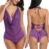 Women Sexy Lingerie Nightwear Underwear G String Lace Sling Sleepwear Teddies Bodysuits plus size