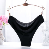 new fashion ice silk seamless sexy breathable sexy pure color low-rise panties women underwear briefs modis tanga lingerie