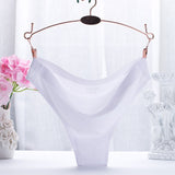 new fashion ice silk seamless sexy breathable sexy pure color low-rise panties women underwear briefs modis tanga lingerie