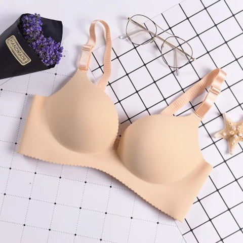 Sexy Deep U Cup Bras For Women Push Up Lingerie Seamless Bra Wire Free Bralette Backless Plunge Intimates Female Underwear