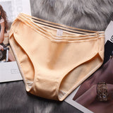 Famous Brand Women's Cotton Panties Female Lace Edge Breathable Briefs Sexy Underwear Women Cotton Crotch Lingerie Intimates
