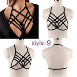 Sexy Ladies Women Body Harness Bra Fetish Chest Bondage Lingerie Erotic Cage Bra Gothic Garter Belt Suspenders