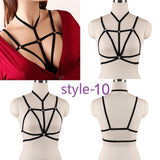 Sexy Ladies Women Body Harness Bra Fetish Chest Bondage Lingerie Erotic Cage Bra Gothic Garter Belt Suspenders