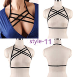 Sexy Ladies Women Body Harness Bra Fetish Chest Bondage Lingerie Erotic Cage Bra Gothic Garter Belt Suspenders