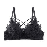 Women Lingerie Sexy Lace Bra Wine Red Brassiere Fashion Seamless Push Up Bras Women Underwear Floral Wireless Adjusted Bralette