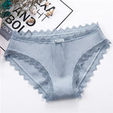 Sexy Lace Panties Women's Cotton Underwear Seamless Cute Bow Girls Briefs Soft Comfort Lingerie Fashion Female Sexy Underpants