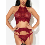 Women Sexy-Lingerie Exotic Sets Nightgown Fashion Female Babydoll Panties Underwear Lace Bra Sets Sleepwear