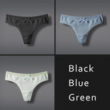DULASI Sexy Lingerie Women's Cotton G-String Thong Panties String Underwear Women Briefs  Pants Intimate Ladies Low-Rise 3 pcs
