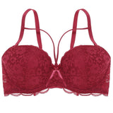 Thin Women Plus Size Bra B C Super Beautiful Front Bralette Lace Bra Female Lingerie Deep V Sexy Big Size Bra Women Brassiere