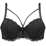 Thin Women Plus Size Bra B C Super Beautiful Front Bralette Lace Bra Female Lingerie Deep V Sexy Big Size Bra Women Brassiere