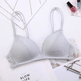 Perfering Black Bra Wire Free Push Up Sexy Women Bras Lace Bralette Lingerie Small Breast Adjusts  A B C Bra Female Underwear