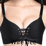 Sexy Deep U Cup Bras For Women Push Up Lingerie Seamless Bra  Bralette Backless Plunge Intimates Female Underwear 2019