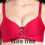 Sexy Deep U Cup Bras For Women Push Up Lingerie Seamless Bra  Bralette Backless Plunge Intimates Female Underwear 2019