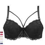 Thin Women Plus Size Bra B C Super Beautiful Front Bralette Lace Bra Female Lingerie Deep V Sexy Big Size Bra Women Brassiere