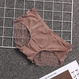 FINEJO Women's Sexy Lace Panties Seamless Underwear Briefs Cotton Panty for Ladies Crotch Transparent Lingerie 1 pc New Sale
