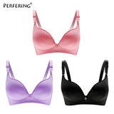 Perfering Super Push Up Bra For Women Thin Bra Lingerie Brassiere Wire Free Femme Underwear Seamless Sexy Black Bra B C 80 85 90