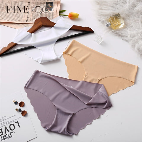 3Pcs/lot Seamless Panty Set Underwear Female Comfort Intimates Fashion Female Low-Rise Briefs 6 Colors Lingerie Drop Shipping