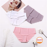 3Pcs/lot Seamless Panty Set Underwear Female Comfort Intimates Fashion Female Low-Rise Briefs 6 Colors Lingerie Drop Shipping