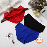 3Pcs/lot Seamless Panty Set Underwear Female Comfort Intimates Fashion Female Low-Rise Briefs 6 Colors Lingerie Drop Shipping