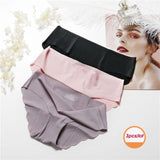 3Pcs/lot Seamless Panty Set Underwear Female Comfort Intimates Fashion Female Low-Rise Briefs 6 Colors Lingerie Drop Shipping